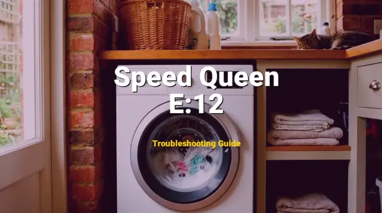 Speed Queen Dryer Error E:12 Solved: Detailed DIY Repair