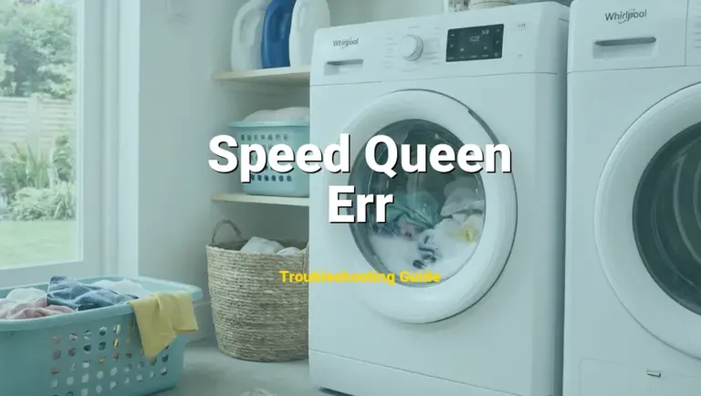 Err Error on Speed Queen Dryer? Comprehensive Fix Guide