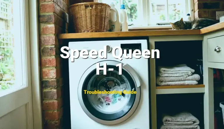 How to Fix Speed Queen Dryer Error Code H-1: High Line Voltage (Full Guide)
