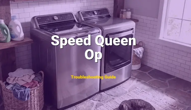 How to Fix Speed Queen Dryer Error Code Op: Open Thermistor (Full Guide)