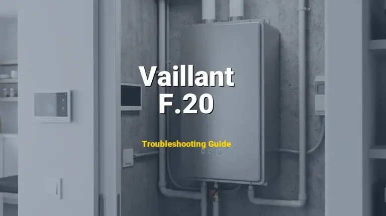 Troubleshooting Vaillant Error Code F.20: What It Means & How to Fix