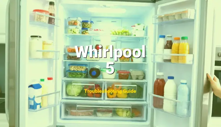 Troubleshooting Whirlpool Error Code 5: What It Means & How to Fix