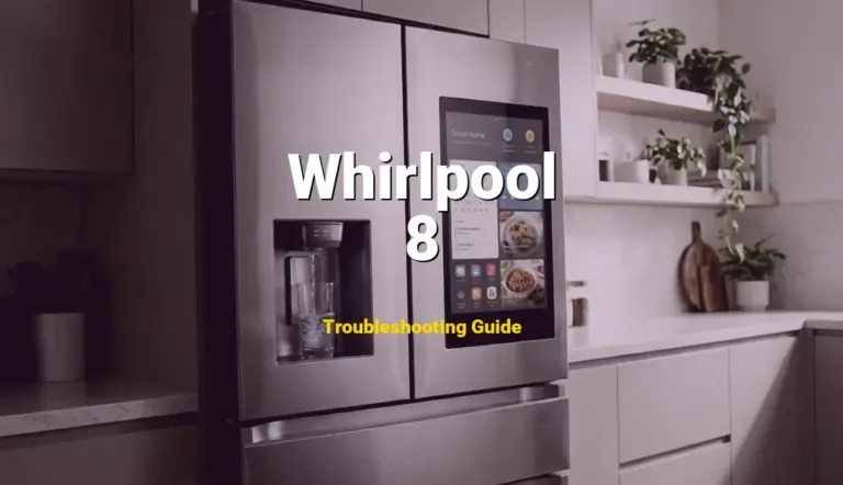 How to Fix Whirlpool Refrigerator Error Code 8: Damper motor failure (Full Guide)