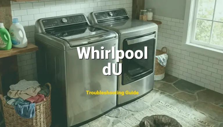 Whirlpool Cabrio Washer Error dU Solved: Detailed DIY Repair