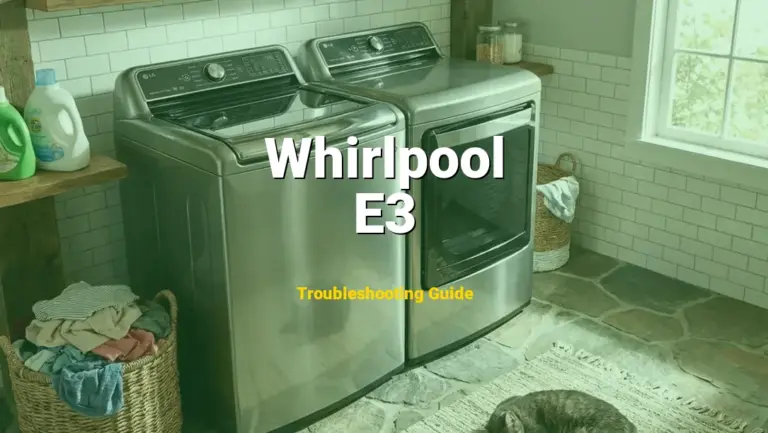 Whirlpool Dryer Error E3 Solved: Detailed DIY Repair