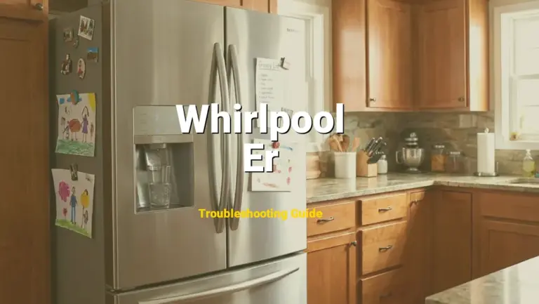 How to Fix Whirlpool Refrigerator Error Code Er: Main control board error (Full Guide)