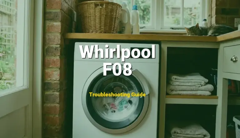 F08 Error on Whirlpool Duet Washer? Comprehensive Fix Guide