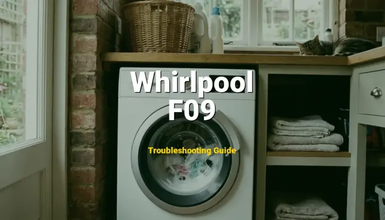 Whirlpool Duet Washer Error F09 Solved: Detailed DIY Repair