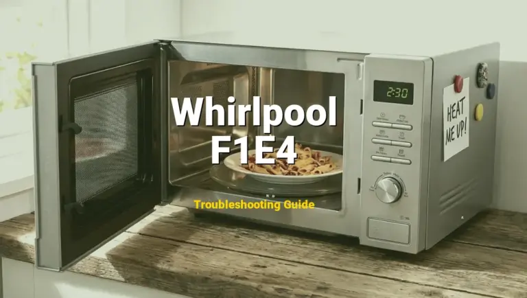 F1E4 Error on Whirlpool Microwave? Comprehensive Fix Guide