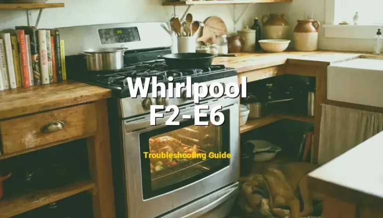 Troubleshooting Whirlpool Error Code F2-E6: What It Means & How to Fix