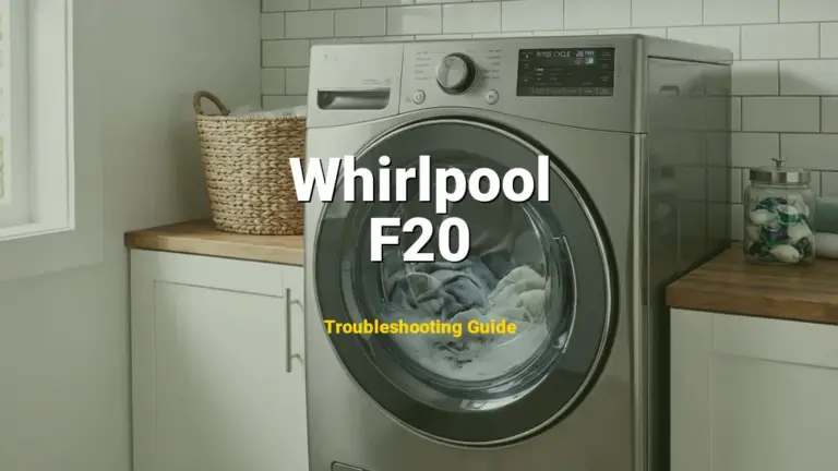 How to Fix Whirlpool Duet Washer Error Code F20: Water Inlet Problem (Full Guide)