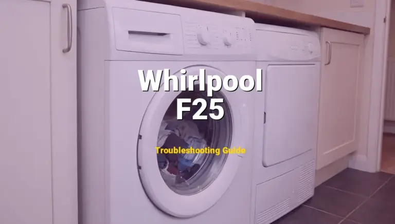 Troubleshooting Whirlpool Error Code F25: What It Means & How to Fix