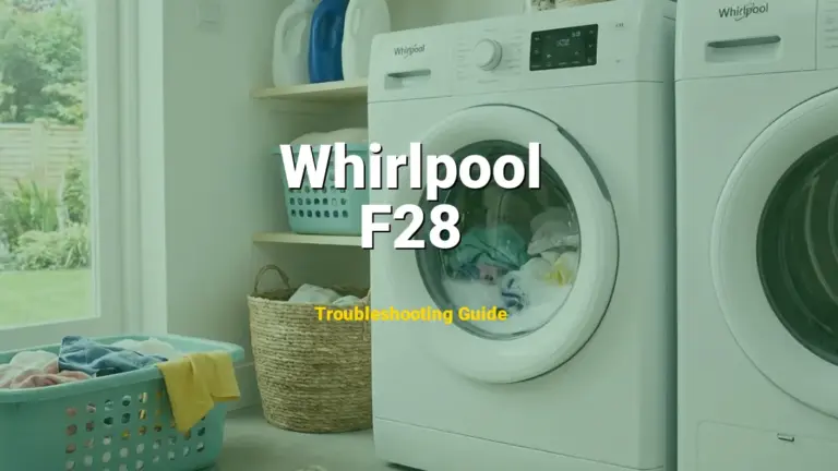 How to Fix Whirlpool Duet Washer Error Code F28: Serial Communication Error (Full Guide)