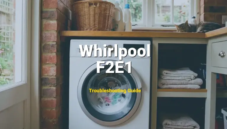 How to Fix Whirlpool Dishwasher Error Code F2E1: User Interface Stuck Button (Full Guide)