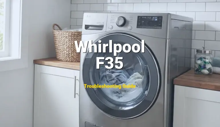 F35 Error on Whirlpool Duet Washer? Comprehensive Fix Guide