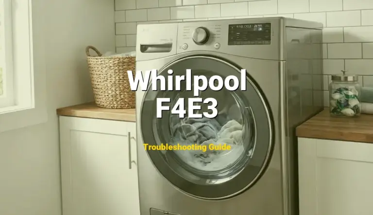 F4E3 Error on Whirlpool Dishwasher? Comprehensive Fix Guide