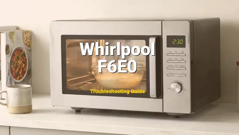 How to Fix Whirlpool Microwave Error Code F6E0: Communication Lost Between Boards (Full Guide)