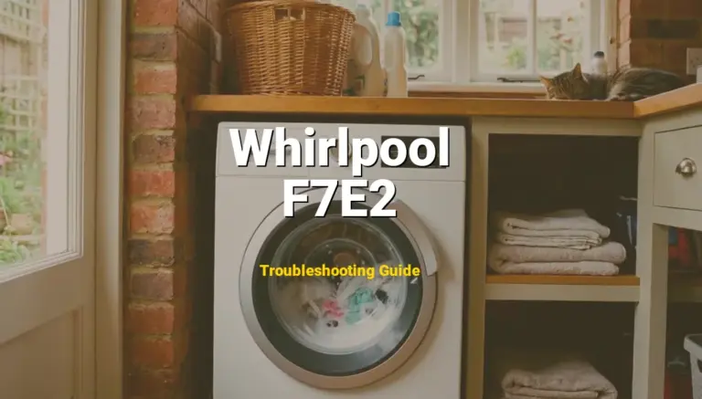 Whirlpool Dishwasher Error F7E2 Solved: Detailed DIY Repair