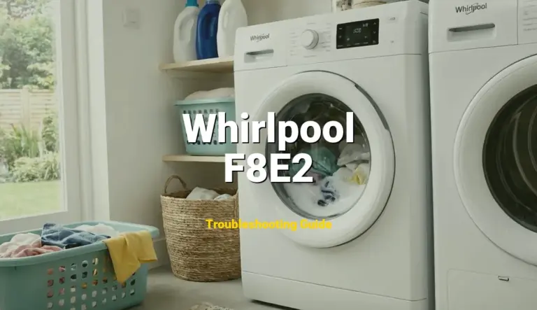 How to Fix Whirlpool Dishwasher Error Code F8E2: Drain Motor Electrical Error (Full Guide)