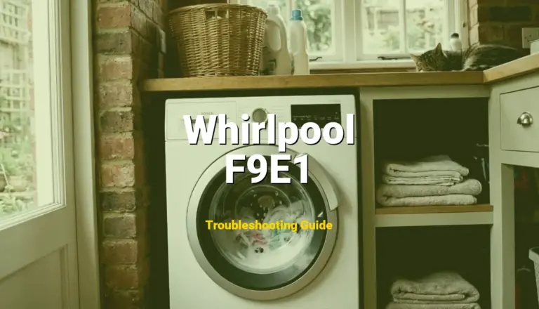 How to Fix Whirlpool Dishwasher Error Code F9E1: Diverter Valve Position Error (Full Guide)