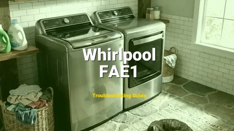 Troubleshooting Whirlpool Error Code FAE1: What It Means & How to Fix