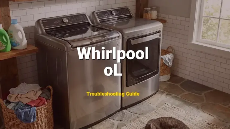 Whirlpool Cabrio Washer Error oL Solved: Detailed DIY Repair