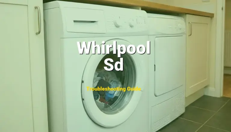 Whirlpool Cabrio Washer Error Sd Solved: Detailed DIY Repair