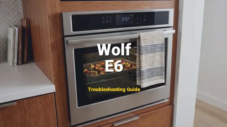 E6 Error on Wolf Range? Comprehensive Fix Guide