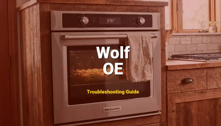 Troubleshooting Wolf Error Code OE: What It Means & How to Fix