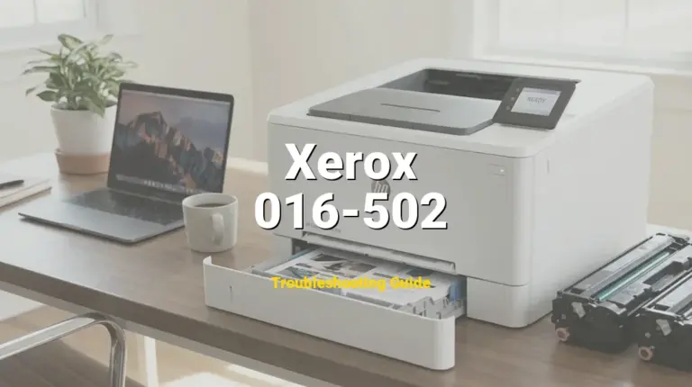 How to Fix Xerox Printer Error Code 016-502: Account Limit Exceeded (Full Guide)