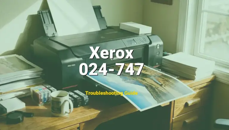 024-747 Error on Xerox Printer? Comprehensive Fix Guide