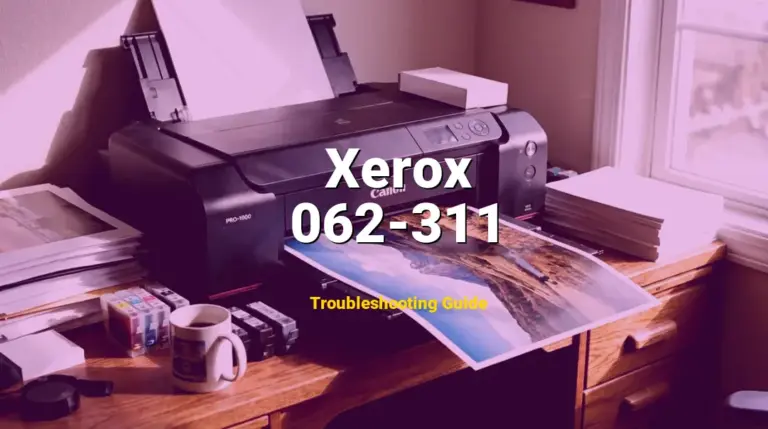 062-311 Error on Xerox Printer? Comprehensive Fix Guide
