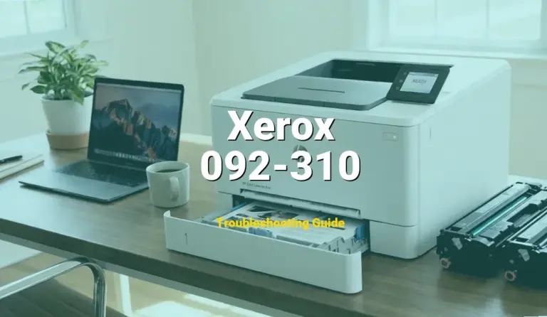 Troubleshooting Xerox Error Code 092-310: What It Means & How to Fix