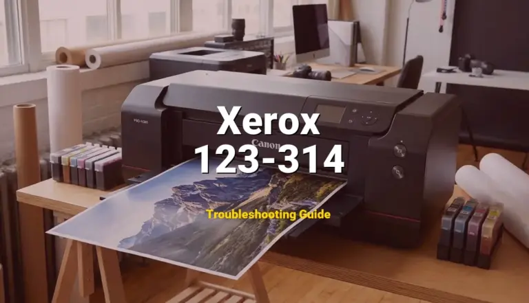 Xerox Printer Error 123-314 Solved: Detailed DIY Repair