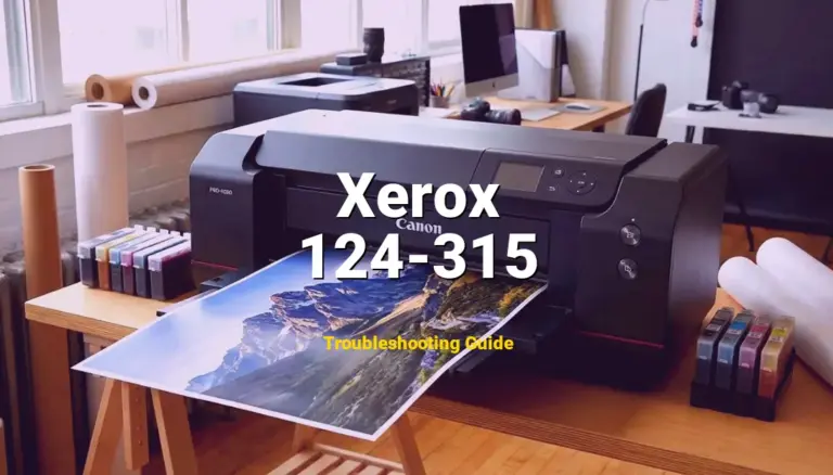 Troubleshooting Xerox Error Code 124-315: What It Means & How to Fix